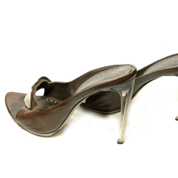 RARE Designer Tom Ford for Saint Laurent Lucite Lips Heels- Size 8.5 - Picture 7 of 11